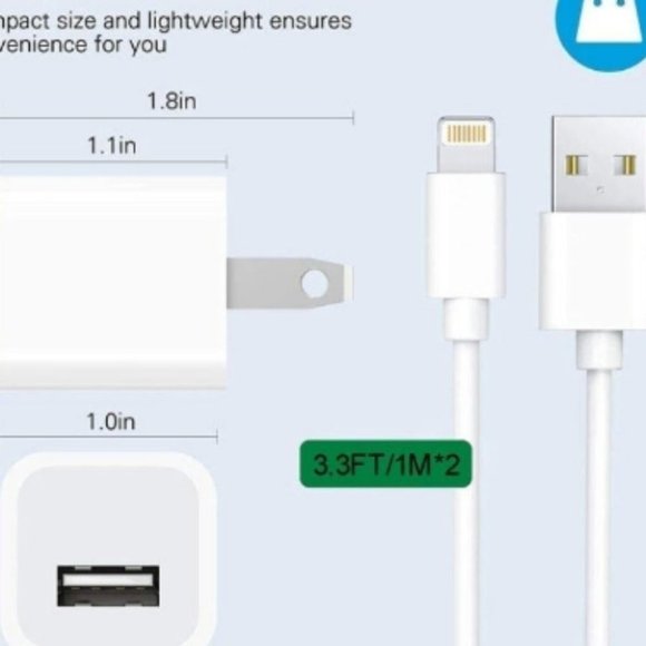 Apple iPhone Charger, Apple MFi Certified Lightning to USB Cable, Pack o… - Picture 4 of 10